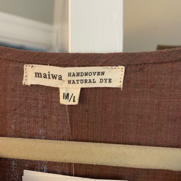 NWT MAIWA Handwoven organic cotton dress M/L -oversized - Picture 8 of 8